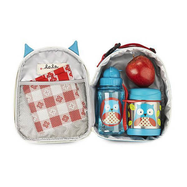 Skip*Hop - Zoo Lunchies - Insulated Lunch Bags - Hippo - BabyOnline