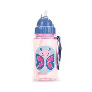 Skip Hop Flip-Straw Kids Water Bottle - 355mL