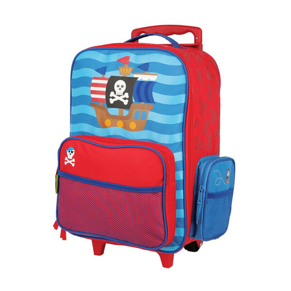 Stephen Joseph Rolling Luggage Case for kids Haggus And Stookles